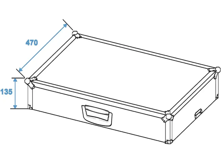 Roadinger Transportcase for effect pedals EF-2 
