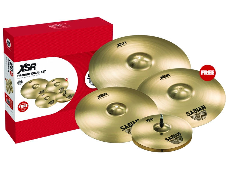 Sabian XSR Performance Set w/free 18" Brilliant Finish (Promotional) B20Bronze 