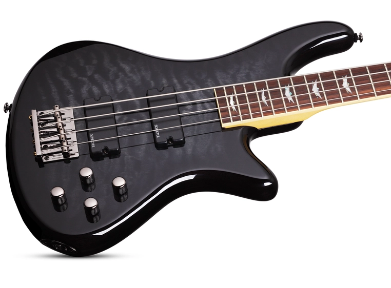 Schecter Stiletto Extreme-4 (STBLK) See-Through Black (2503) 
