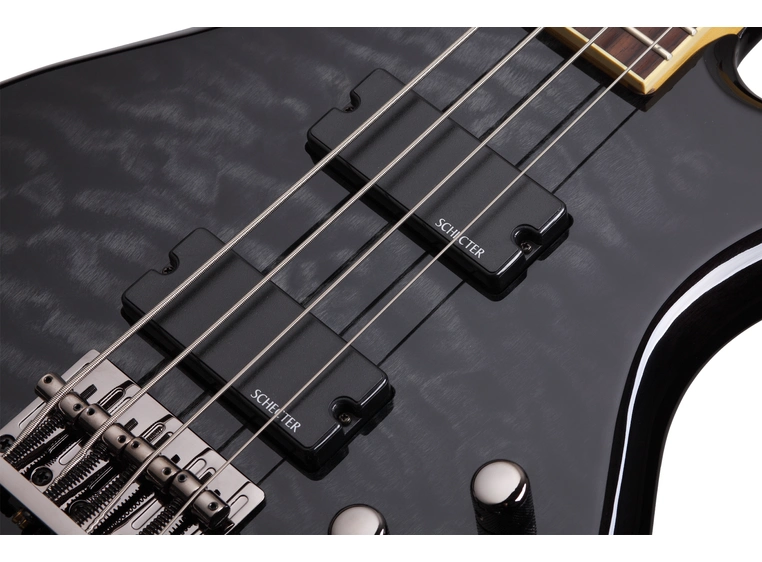 Schecter Stiletto Extreme-4 (STBLK) See-Through Black (2503) 