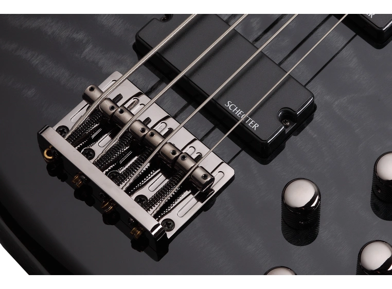 Schecter Stiletto Extreme-4 (STBLK) See-Through Black (2503) 