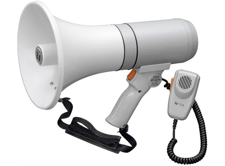 TOA ER-3215 Megafon 23W Mikrofon, Pistolgrep
