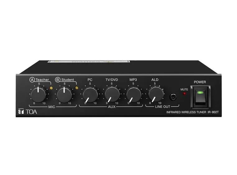 TOA IR-802T IR Wireless Tuner/Mikser med 3xAuxIP, 3bånd EQ 