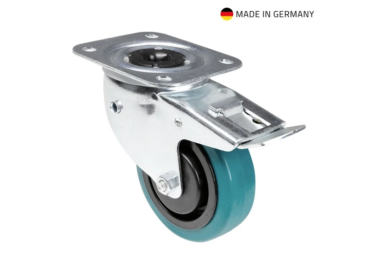 Tente 37038 Swivel Castor 100 mm With petrol Wheel, brake 