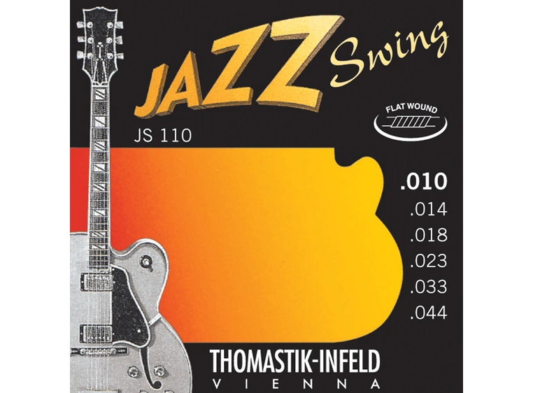 Thomastik JS110 For Electric Guitar (010-044) Jazz Swing Series Nickel flatw 