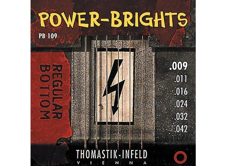 Thomastik PB109 For Electric Guitar Power Brights Series Set 009 