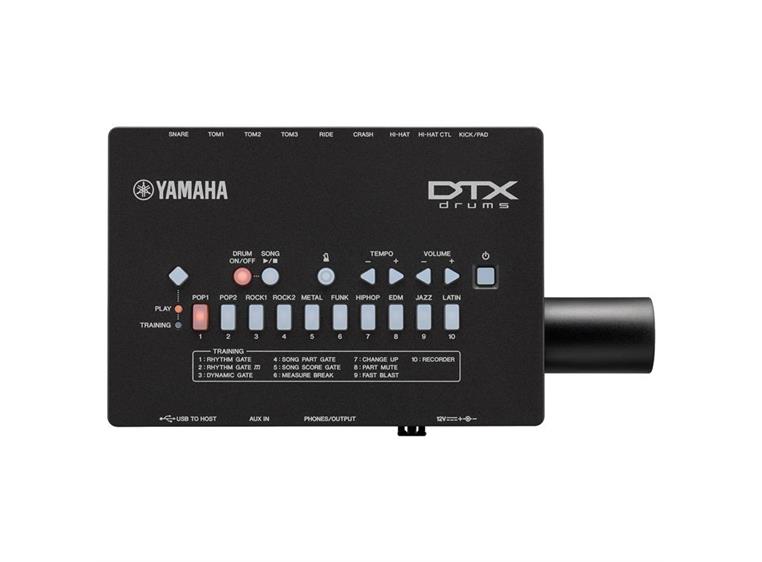 Yamaha DTX432K digitalt trommesett 10 trommesett, 10 opplæringsfunksjoner