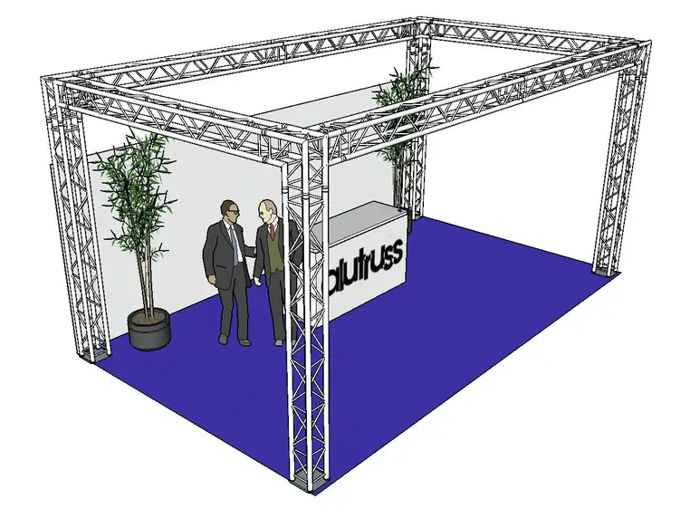 ALUTRUSS Truss set QUADLOCK 6082 Rectangle 7x4x3.5m (WxDxH) 