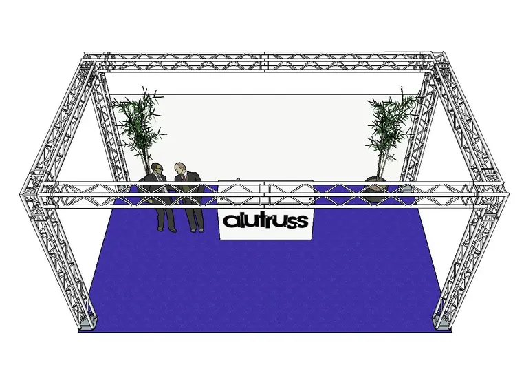ALUTRUSS Truss set QUADLOCK 6082 Rectangle 7x4x3.5m (WxDxH) 