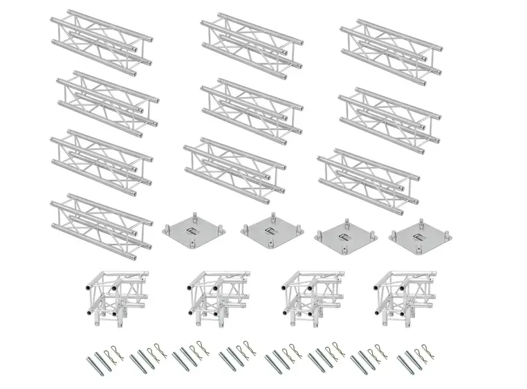 ALUTRUSS Truss set QUADLOCK 6082 Rectangle 7x4x3.5m (WxDxH) 
