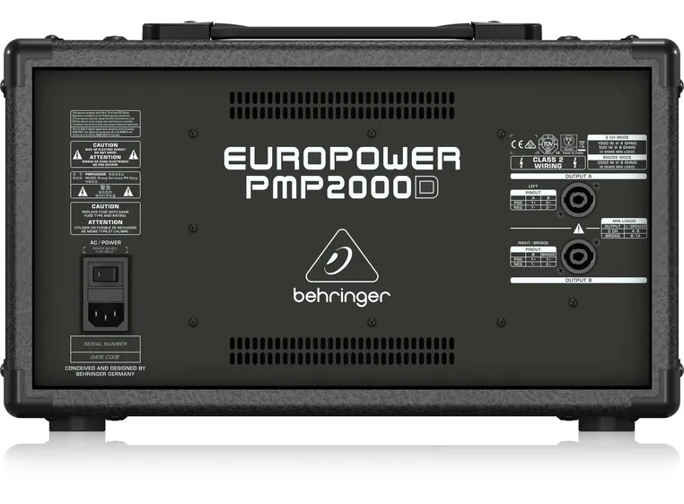 Behringer EUROPOWER PMP2000D 2000W, 14 channel, Klark teknik FX 