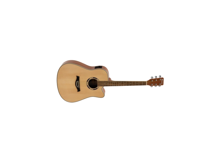 DIMAVERY JK-500 Western guitar Cutaway, nature 