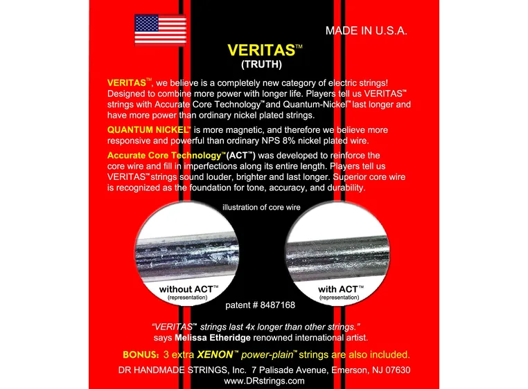 DR Strings VTE-10 Veritas (010-046) Medium 