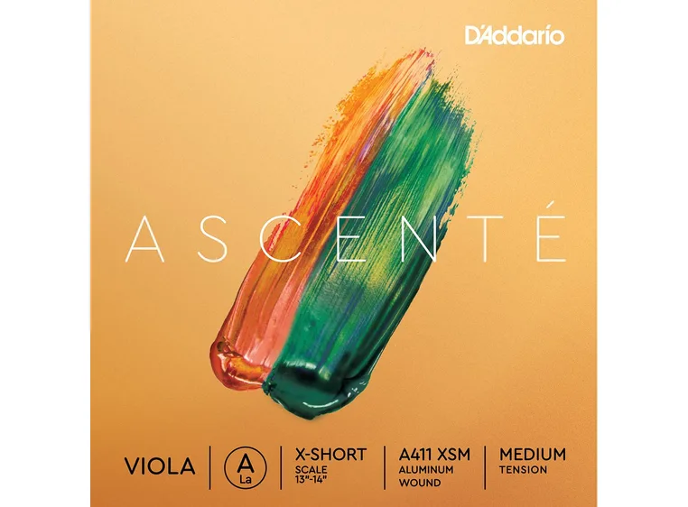 D'Addario A410 XSM Viola Strings Ascenté Set X-Short /Medium Tension 