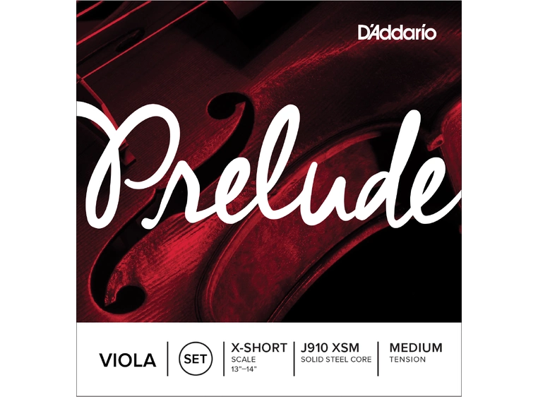 D'Addario J910XSM Viola Strings Prelude Set Extra short Medium Tension 