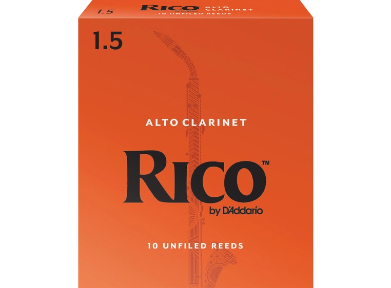 D'Addario RDA1015 Klarinett Flis Rico Alto Clarinet 1.5 10 Pack 