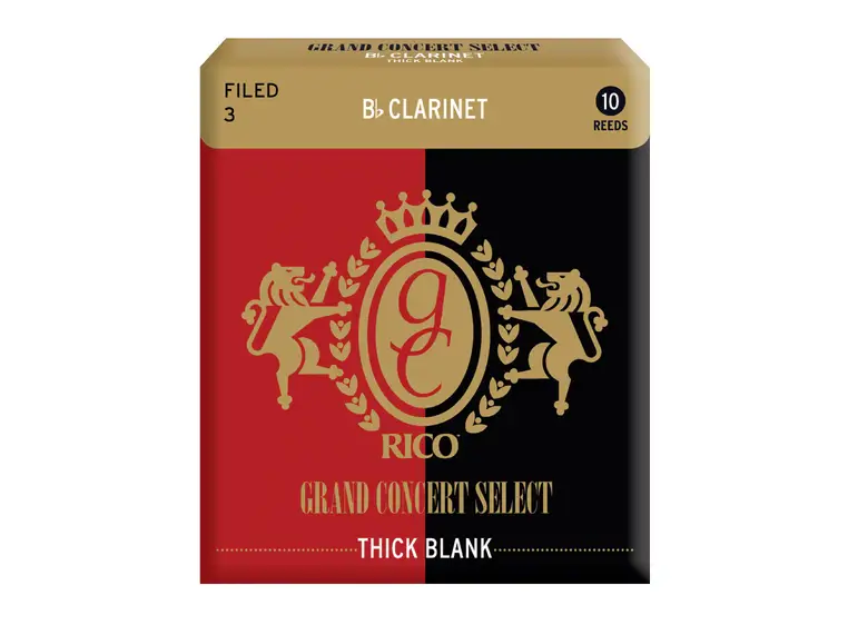 D'Addario RGT10BCL300 Klarinett Flis Grand Concert Thick Blank Bb 3.0 10 Pack 