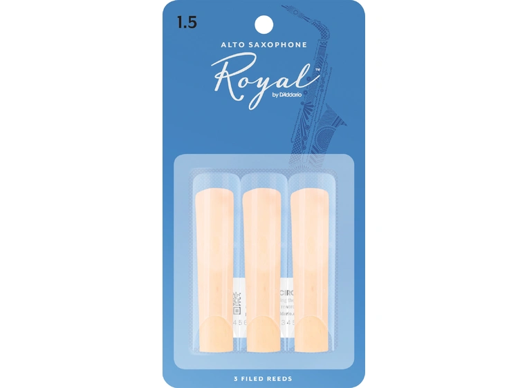D'Addario RJB0315 Altsaksofon Flis Royal Alto Saxophone 1.5 3 Pack 