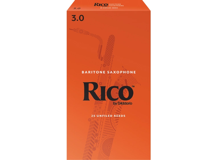 D'Addario RLA2530 Barytonsaksofon Flis Rico Baritone Saxophone 3.0 25 Pack 