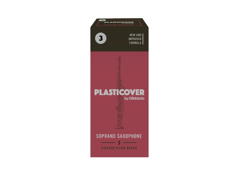 D'Addario RRP05SSX300 SopranSax Flis Plasticover Soprano Sax 3.0 5 Pack 