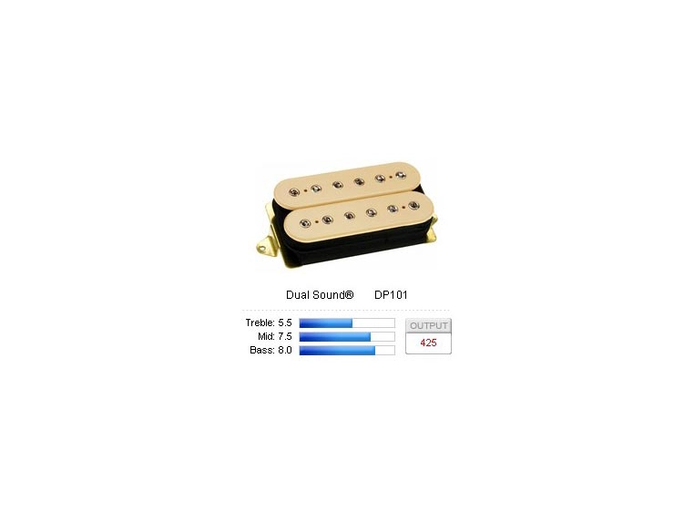 DiMarzio DP101CR Pickup Humbucker Dual Sound Cream 