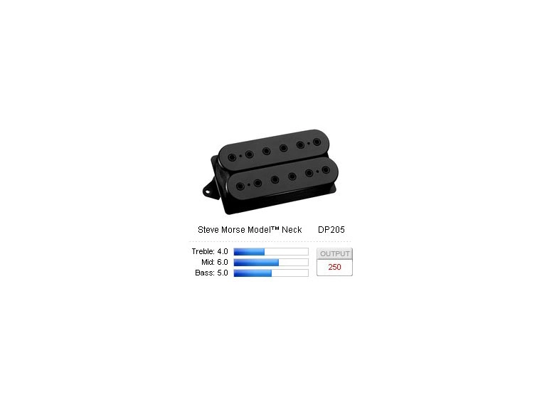 DiMarzio DP205BK Pickup Humbucker Steve Morse/Neck Black 