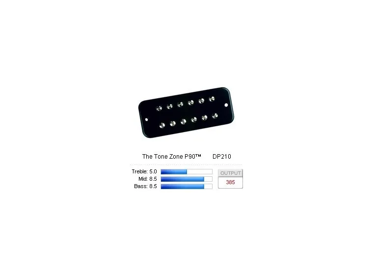 DiMarzio DP210BK Pickup Soapbar Tone Zone P-90 Black 