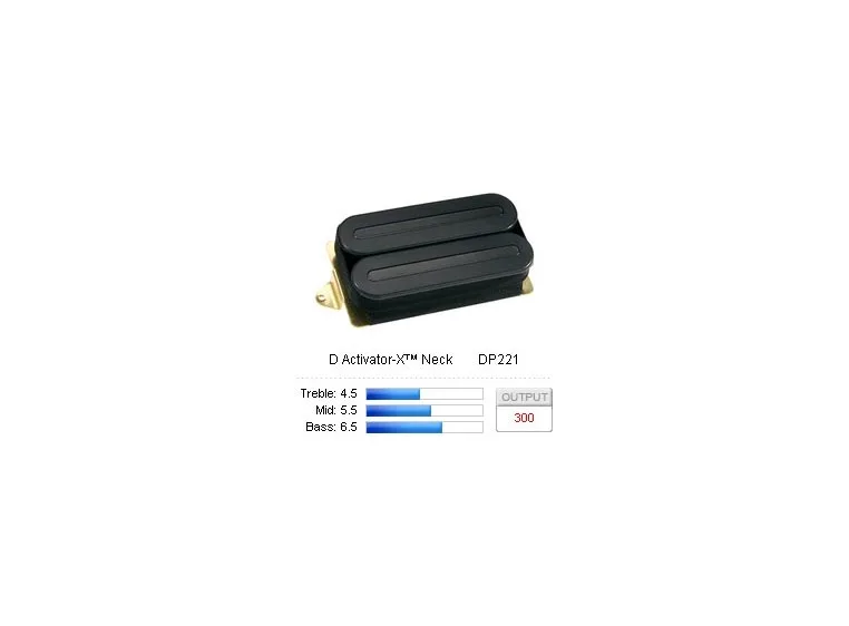 DiMarzio DP221BK Pickup Humbucker D Activator-X/Neck Black 