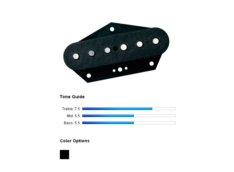 DiMarzio DP424BK Pickup Tele Area T 615/Bridge Black 