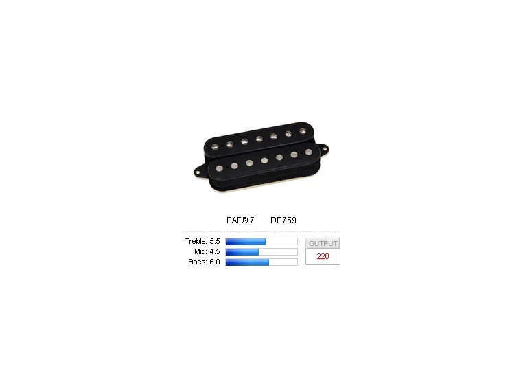 DiMarzio DP759BK Pickup Humbucker PAF-7 Black 