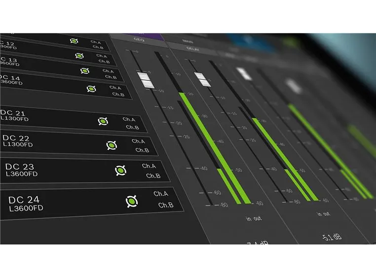 Dynacord C1800FDI Forsterker DSP 2x950W 4ohm 2U Inst, 2xLavOhm eller 1x100V. 