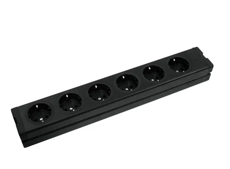 EUROLITE Distributor 6-fold ALU bk 