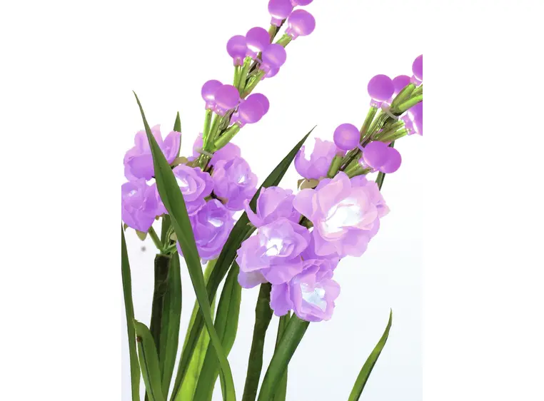 Europalms Arum set, 3 branches with LEDs pink 85cm 