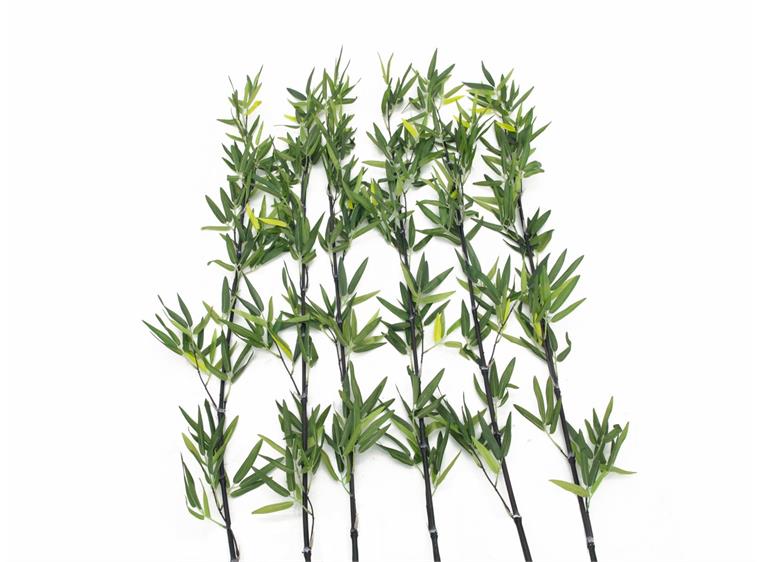 Europalms Bamboo tube with leaves, 180cm sixpack