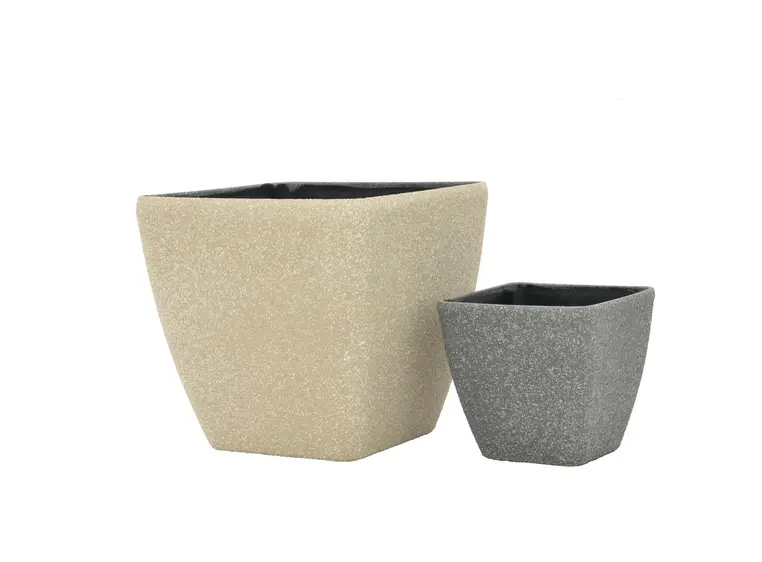 Europalms Deco cachepot STONA-41 rectangular,beige 