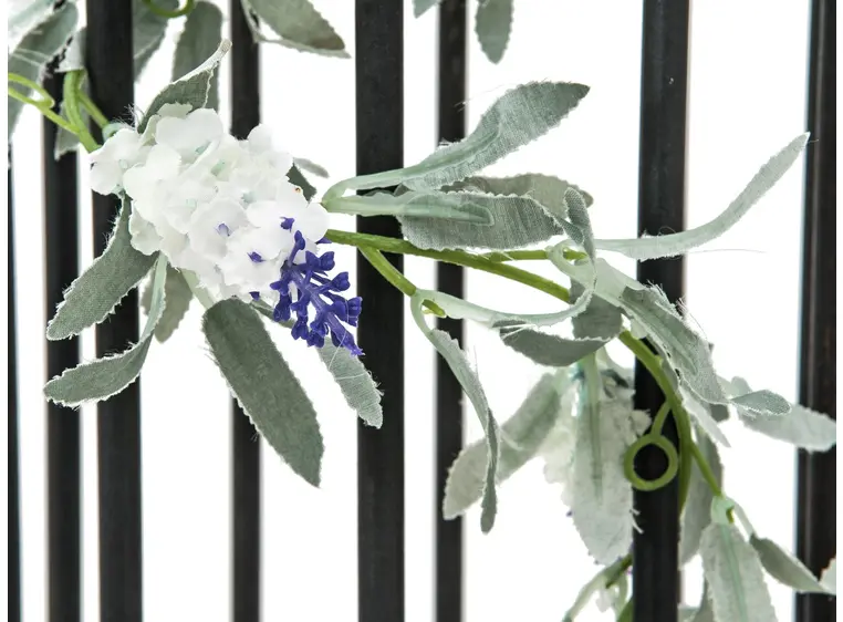 Europalms Flowering Garland, white 180cm 