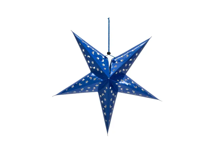 Europalms Star Lantern, Paper, blue 50 cm 