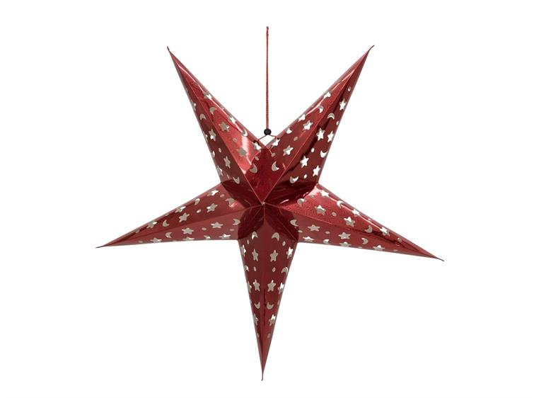 Europalms Star Lantern, Paper, red 75 cm