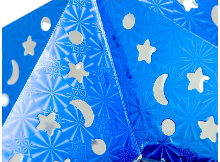 Europalms Stjernelanterne, Papir, blå 50 cm