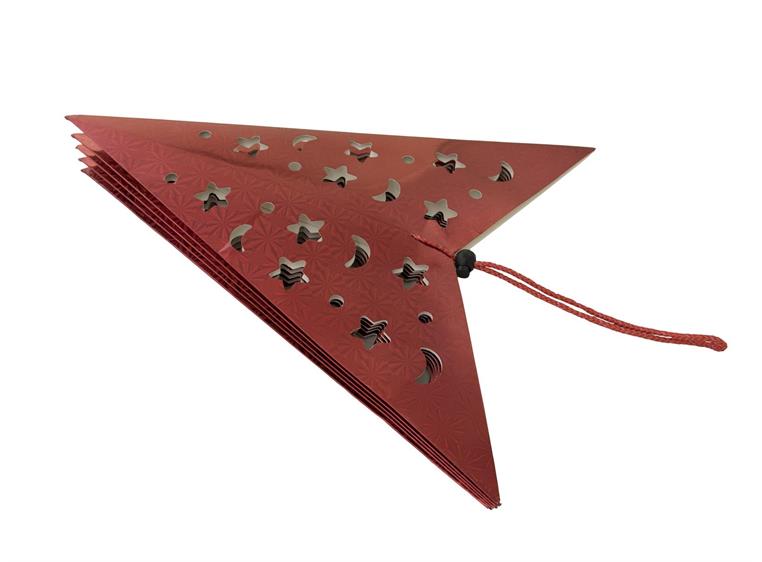 Europalms Stjernelanterne, Papir, rød 75 cm