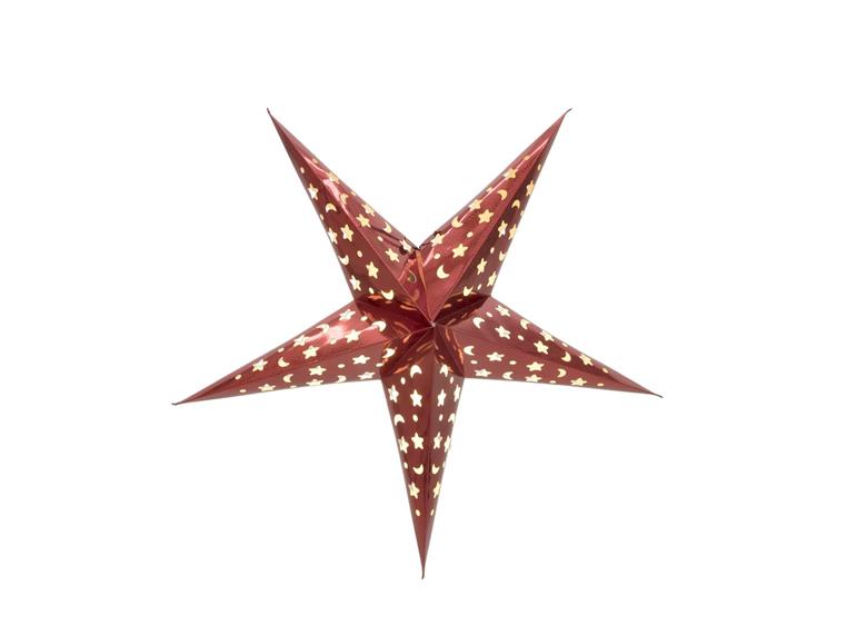 Europalms Stjernelanterne, Papir, rød 75 cm