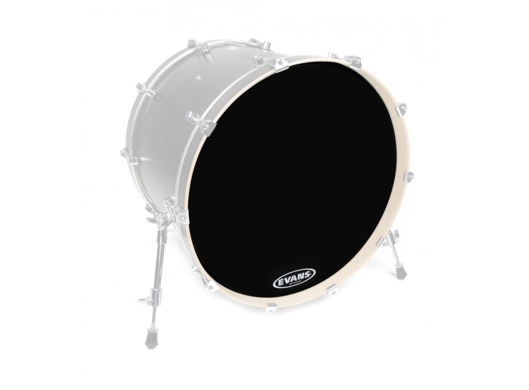 Evans BD20RB-NP 20 EQ3 Resonant Black Basstrommeskinn 