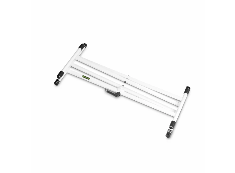Gravity KSX 2 W Keyboard stativ hvit dobbeltkryss 