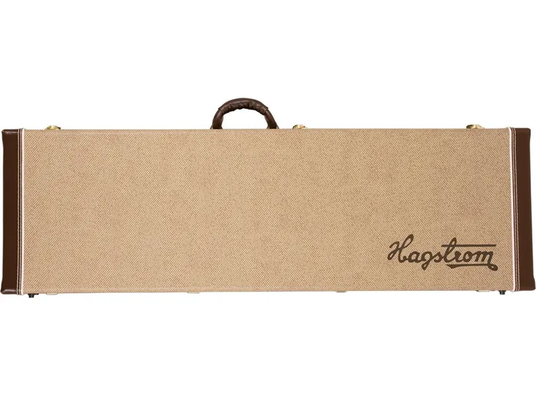 Hagstrom B60 Hagcase Bass Guitar Case Til FXB og HB Modeller, Hard Case, lær 