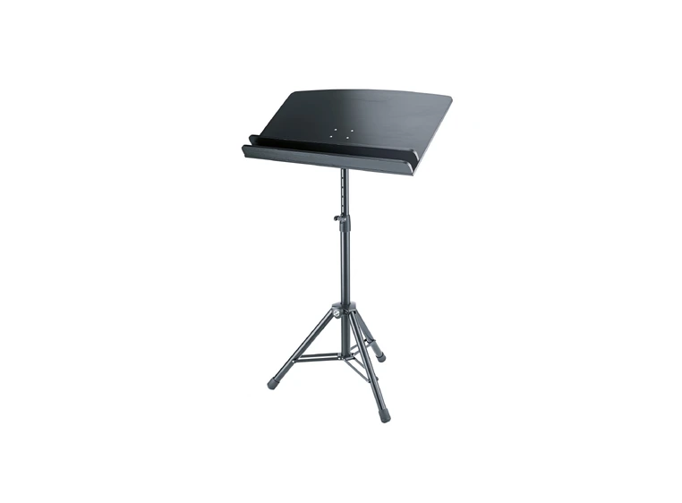 K&M 12335 Orchestra conductor stand desk beech black 2 shelves.  800 x 465 mm 