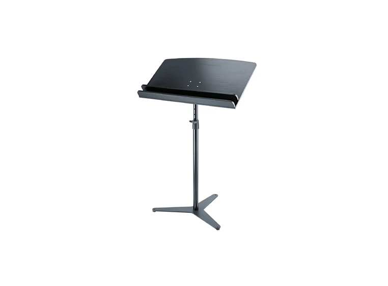 K&M 12335 Orchestra conductor stand desk beech black 2 shelves.  800 x 465 mm 