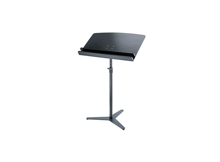K&M 12335 Orchestra conductor stand desk beech black 2 shelves.  800 x 465 mm