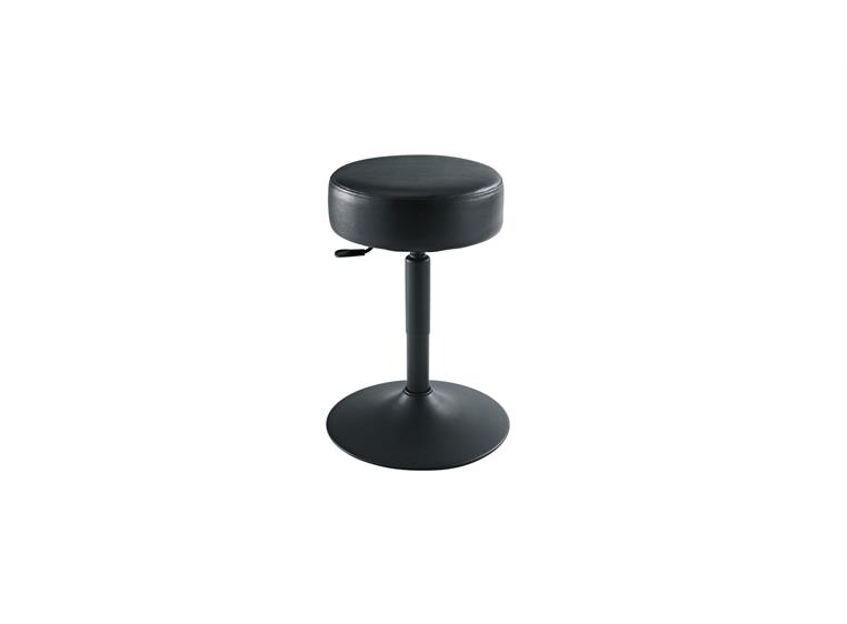 K&M 14092 Piano stool height: 480-610 mm black imitation leather, seatsize:ø350mm