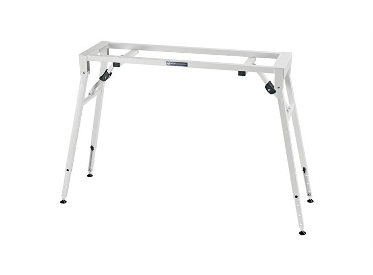K&M 18953 Table-style stage piano stand ensfarget hvit, H: 600/1000 mm