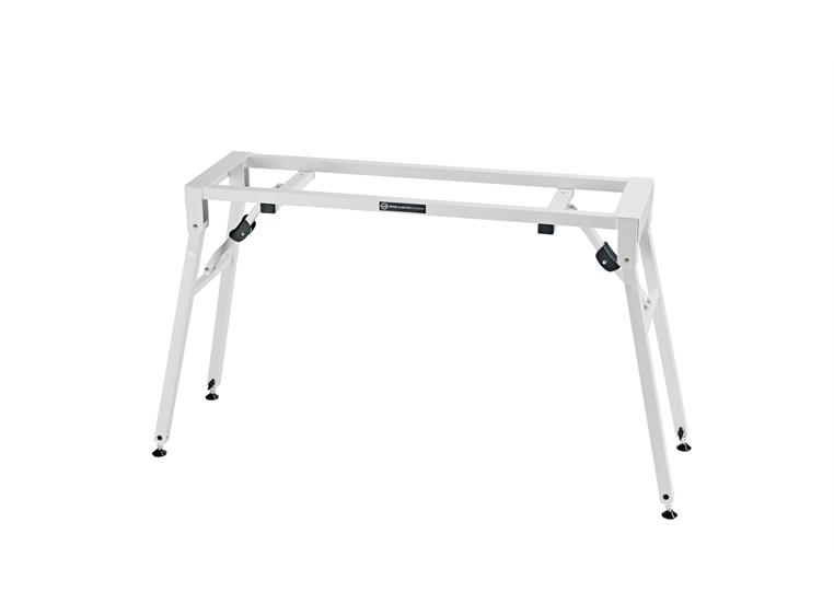 K&M 18953 Table-style stage piano stand ensfarget hvit, H: 600/1000 mm